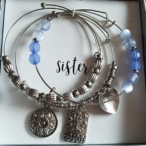 Blue "Sisters" Bracelets